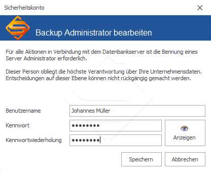 SDS-Kasse-Backup Admin