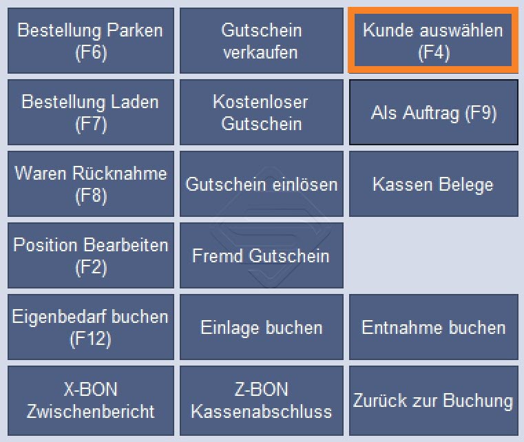 SDS-Kasse-Kunden Auswählen