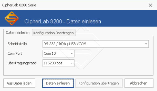 SDS-Kasse-MDE Daten einlesen