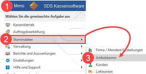 SDS-Kasse-Warengruppen Artikel1