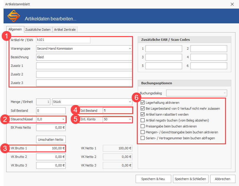 SDS Neo Kassensoftware für Kommission - Wie lege ich Kommissionsware richtig an