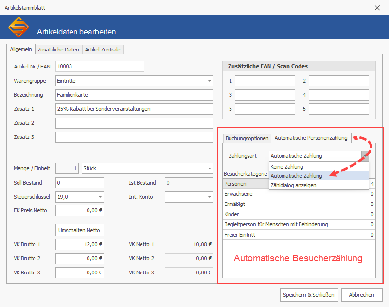 SDS Neo Museum - Automatische Besucherzählung